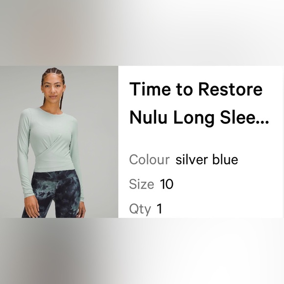 Lululemon New Nulu top ~never worn - Picture 1 of 5